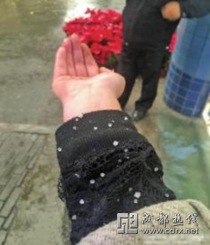 成都市区下“冰雹”？四川省专业气象台：可能是“霰”