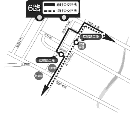 成都春熙路公交站台究竟在哪里 6路8路18路166路返程站位置隔得远