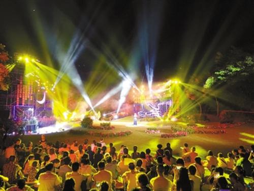 成都市露天草坪市民音乐会在蒲江县举行