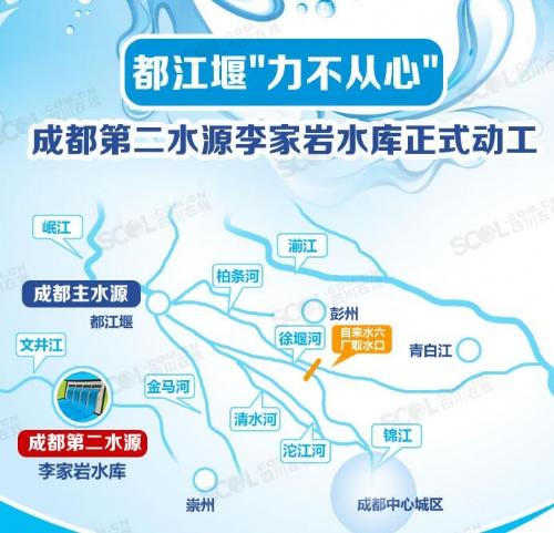 成都要建第三水源地三坝水库 初步选址大邑县境内