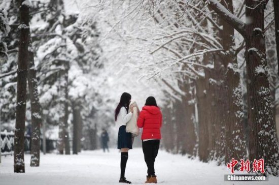 北京迎来2020年第一场雪 大部分地区为中雪