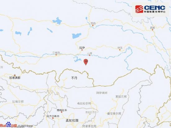 山南市措美县5月29日2时51分发生3.9级地震，震源深度10千米