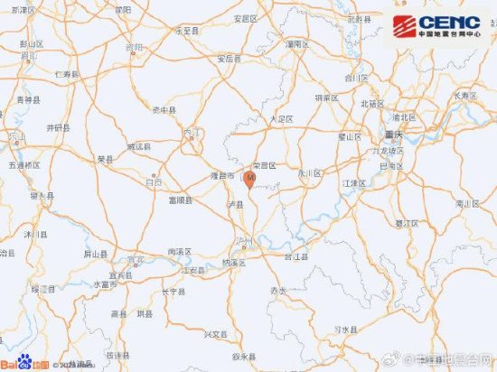 泸州市泸县14日10时38分发生3.8级地震 震源深度8千米