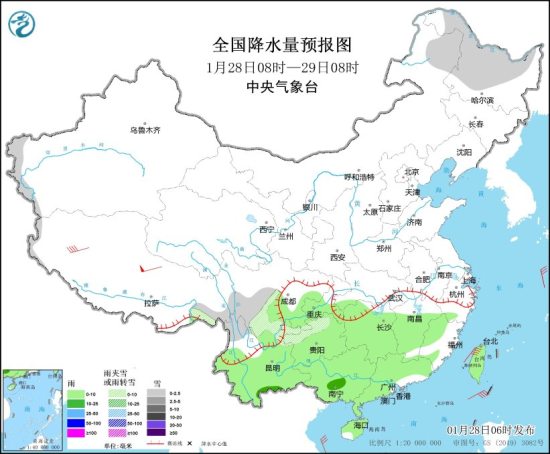 未来三天江南华南等地将有明显降水过程 四川盆地东部等地部分地区有小雨