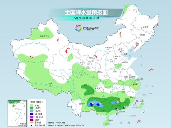 广东广西贵州等地部分地区将有暴雨 云南中东部降雨增多