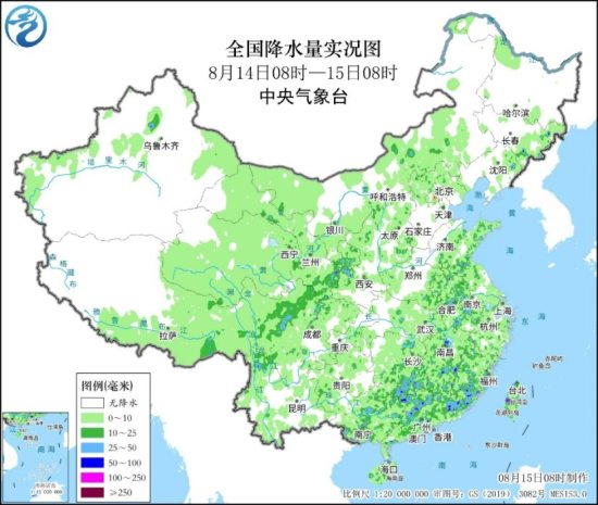 未来三天湖南江西广西广东福建及四川等地有分散性强降雨