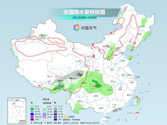 2025年清明假期北方气温短暂波动 南方阴雨阻碍升温进程