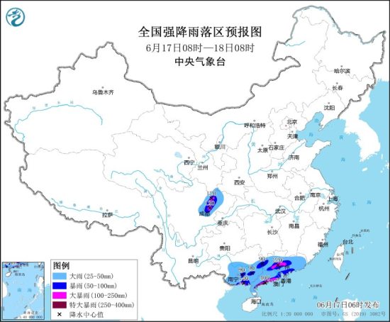 17日夜间起西南地区东部降水增强