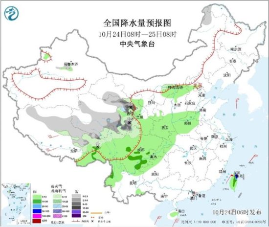 预计24日至26日青藏高原东部的雨雪天气持续