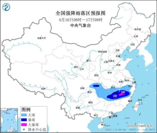 预计今明两天强降雨和强对流天气将主要集中在江南、西南地区及华南北部等地