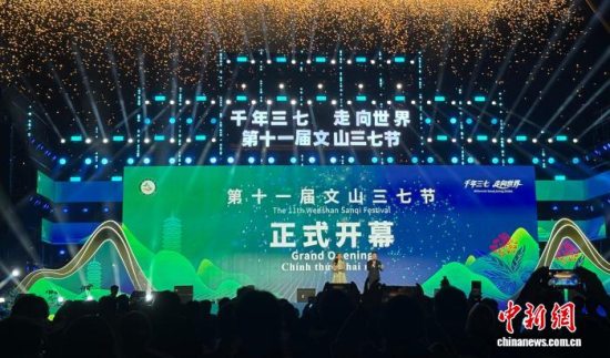 第十一届文山三七节在文山市启幕 千年中医药加速走向世界 第十一届文山三七节在文山市启幕 千年中医药加速走向世界