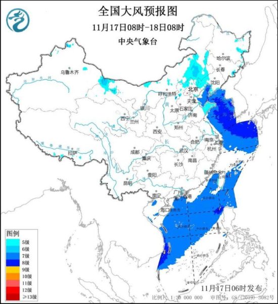 17日至18日白天黑龙江、吉林等地有雨雪天气