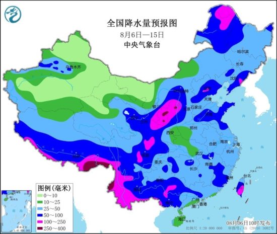 未来10天北方地区将有强降雨 长江中下游等地多高温