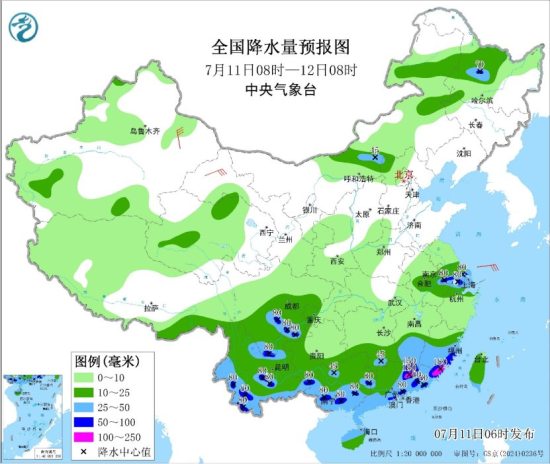 未来三天内蒙古中东部、河北北部、东北地区以及云南、四川盆地、贵州等地多雷阵雨